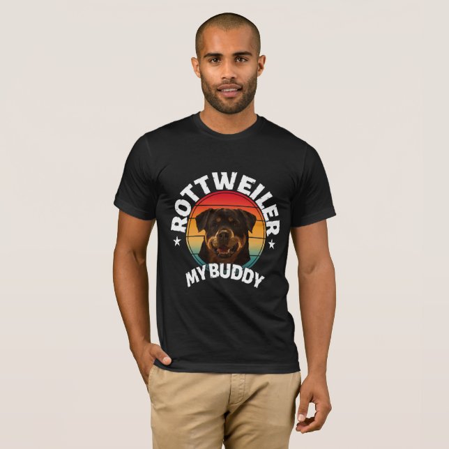T-shirt rottweiler mon pote (Devant entier)