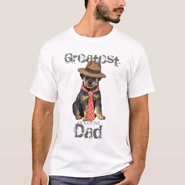T-shirt Rottweiler Papa (Devant)