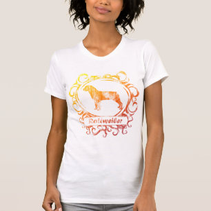 T-shirt Rottweiler patiné chic
