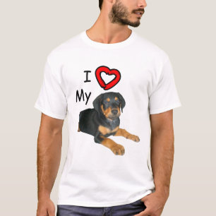 T-shirt Rottweiler Puppy I Love My Rott