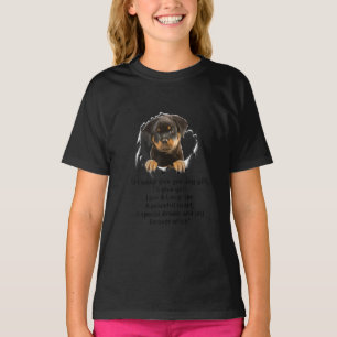 T-shirt Rottweiler Puppy Si Je Peux Vous Donner Un Gif Drô