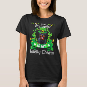 T-shirt Rottweiler St Patrick's Day Irlandais drôle chien