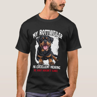T-shirt Rottweiler T pour la formation et la promenade Run
