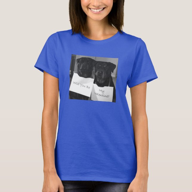 T-shirt Rottweiler Valentine (Devant)