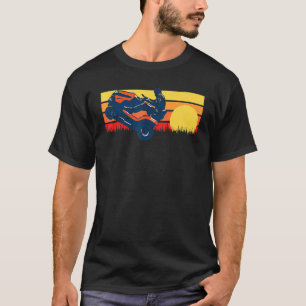 T-shirt Roue à roues Vintage 80s coucher de soleil