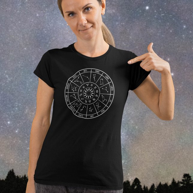 T-shirt Roue Calendrier Zodiac | Constellations astrologiq (Créateur téléchargé)