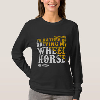 T-shirt Roue Cheval Tracteur d'élevage 