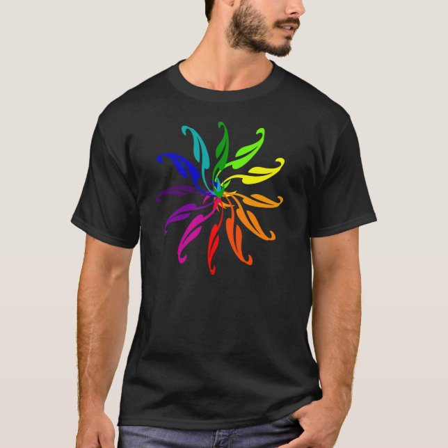 T-shirt - Roue chromatique feuilles (Devant)