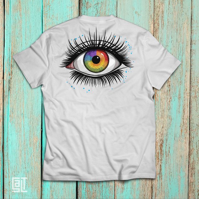 T-shirt Roue chromatique Œil Conception Art Éducation Théo (Créateur téléchargé)
