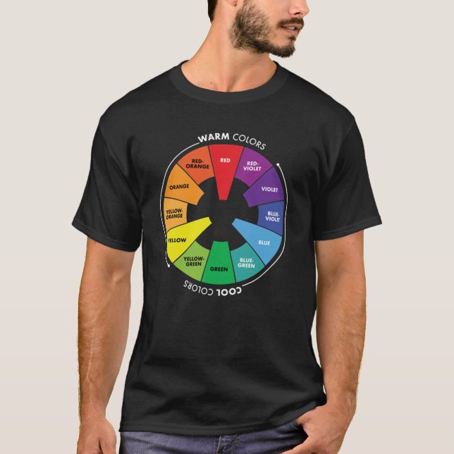 T-shirt Roue couleur - Couleurs primaires, secondaires et  (Devant)