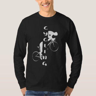 T-shirt roue de bicyclette route vélo temps de trajet vélo