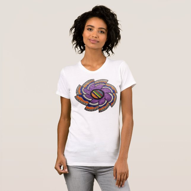 T-shirt roue de couleur (Devant entier)