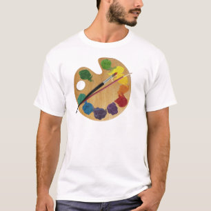 T-shirt Roue de couleur de palette du ` s d'artiste