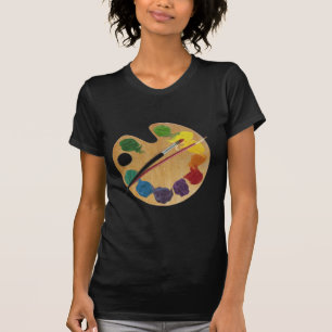 T-shirt Roue de couleur de palette du ` s d'artiste