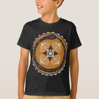 Roue de Feu Divinatoire avec Serpent Ouroboros Voo