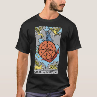 T-shirt Roue de Fortune Tarot Card Rider Waite T-Shirt.pn