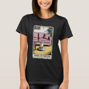 T-shirt Roue de la Fortune de carte de tarot Chat sur aspi