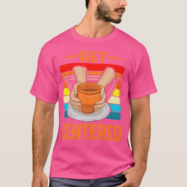 T-shirt Roue De Poterie Centrée Céramique Poterie Pour Fem (Devant)