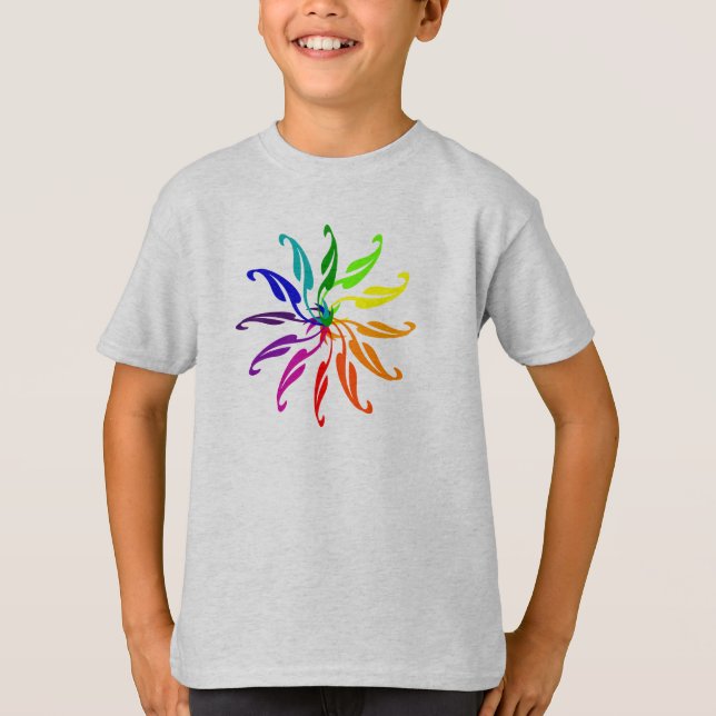 T-shirt - Roue en couleur graphique (Devant)
