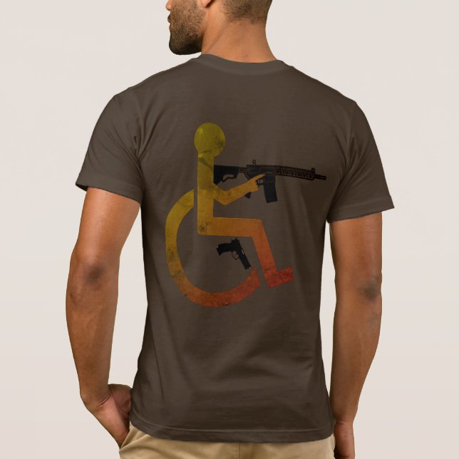 T-shirt Roue et armée - Pas de cercle, Multi - Fabriqué au (Dos)
