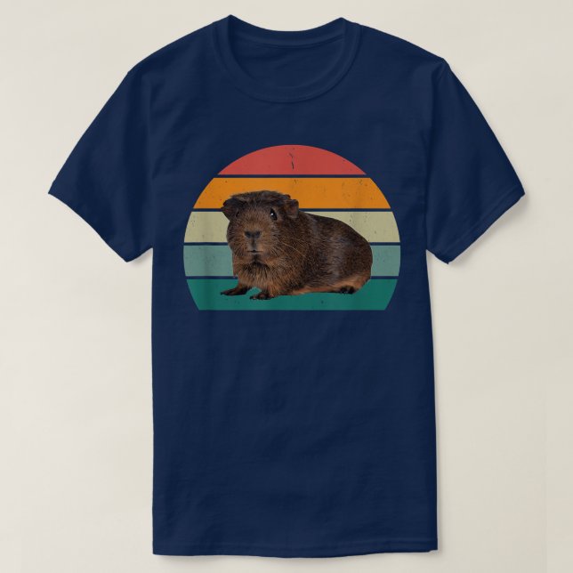T-shirt Roue Guinée Cochon Maman Papa Jouer Cage Guin (Design devant)
