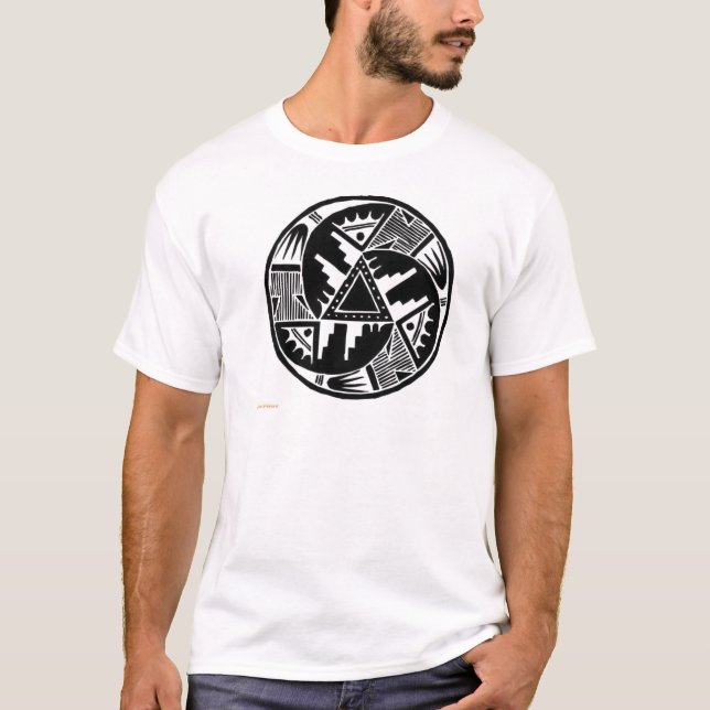 T-shirt Roue indigène (Devant)