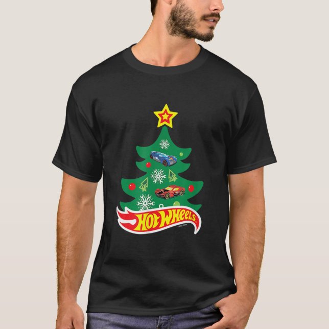 T-shirt Roues chaudes - Roues chaudes Arbre de Noël (Devant)