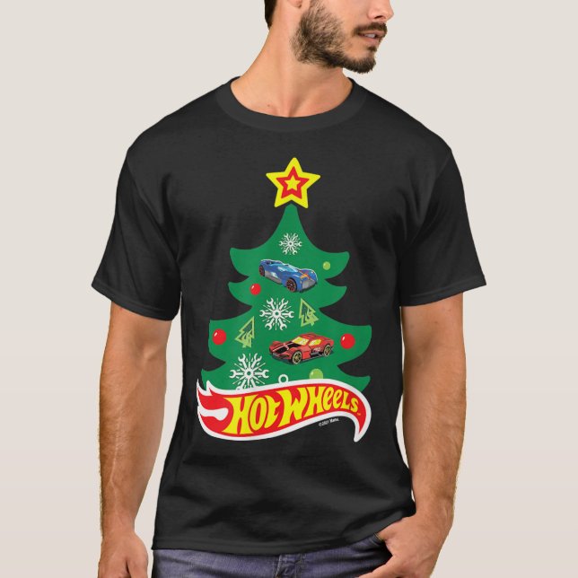 T-shirt Roues chaudes - Roues chaudes Arbre de Noël (Devant)