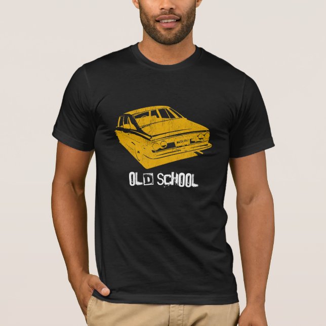 T-shirt Roues de vieille école (Devant)