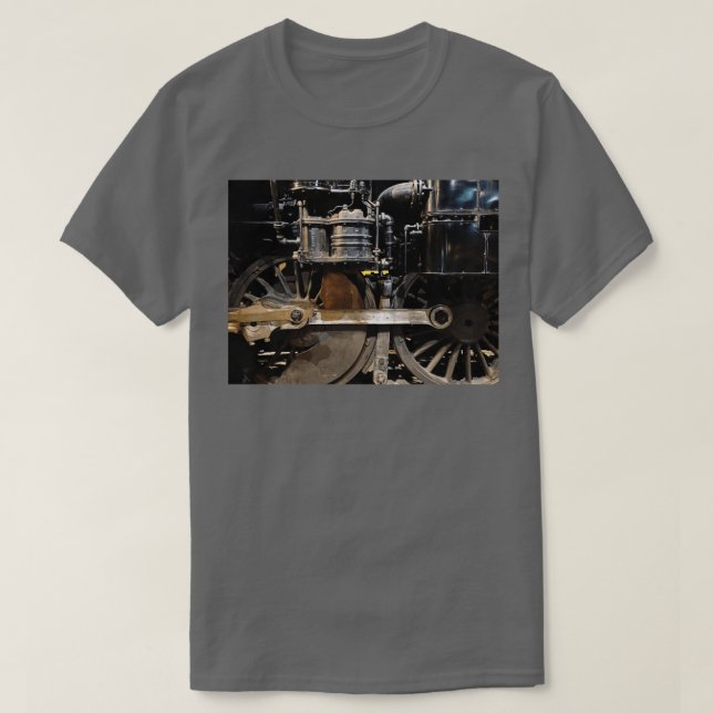 T-shirt Roues du moteur à vapeur (Design devant)
