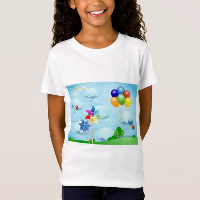 T-Shirt Roues et ballons (Devant)