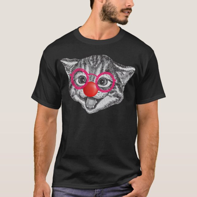 T-shirt rouge 2019 de jour de nez de T-shirt (Devant)