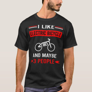 T-shirt Rouge 3 personnes Vélo électrique E vélo Ebike