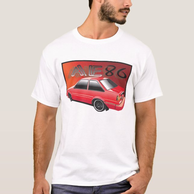 T-shirt Rouge AE86 (Devant)