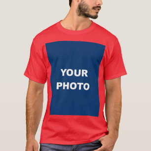T-shirt Rouge Ajouter votre image photo logo photo