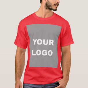 T-shirt Rouge Ajouter votre image photo logo photo