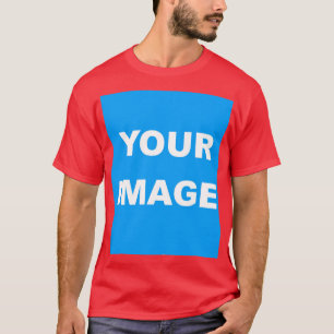 T-shirt Rouge Ajouter votre image photo logo photo