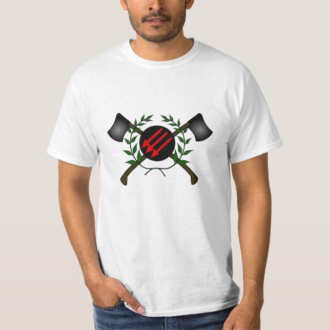 T-shirt Rouge/anarchie communistes de tête de peau de (Devant)