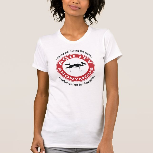 T-shirt Rouge anonyme d'agilité (Devant)