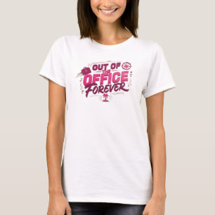 T-shirt Rouge Audacieux EN DEHORS DU BUREAU Impression Mod