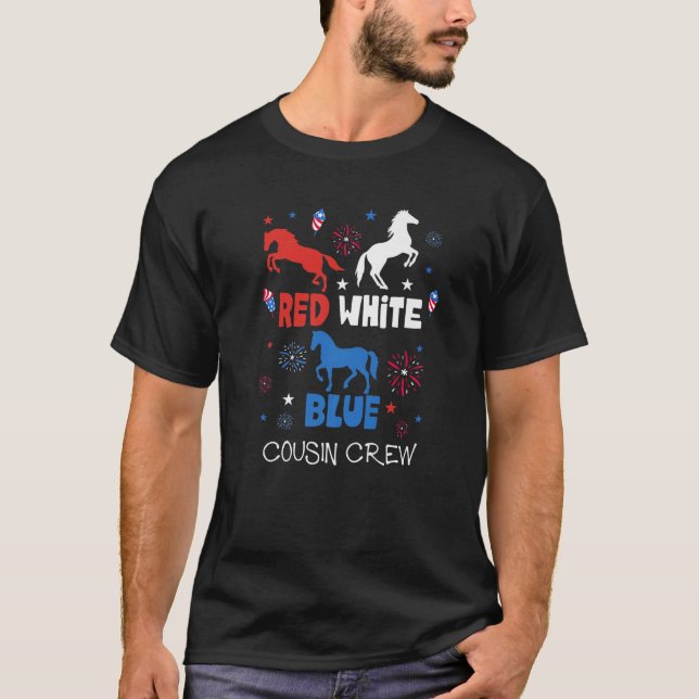 T-shirt Rouge blanc (Devant)