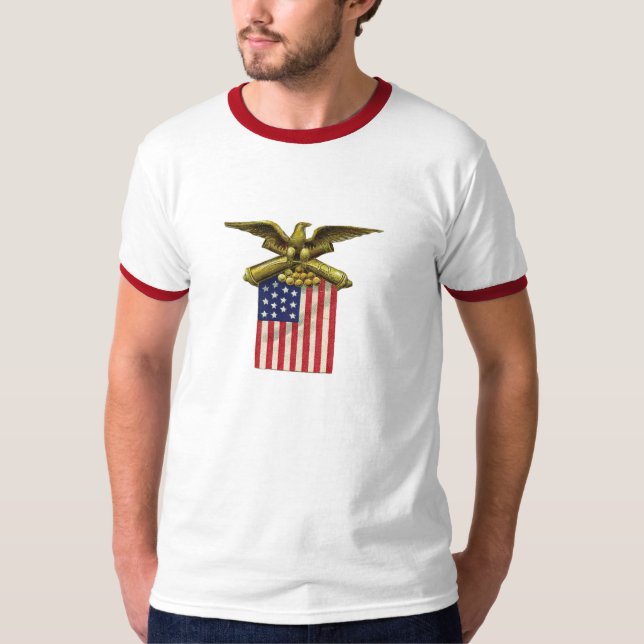 T-shirt Rouge Blanc & Bleu (Devant)