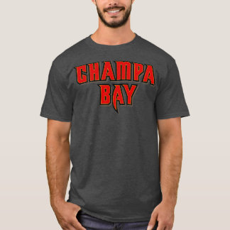 T-shirt Rouge blanc de la baie de Champa