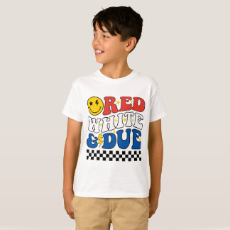 T-shirt Rouge Blanc & Due