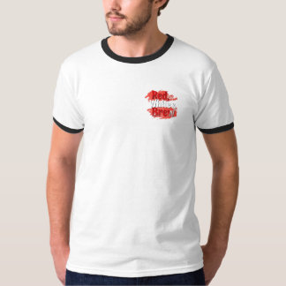 T-shirt Rouge, blanc et brasse