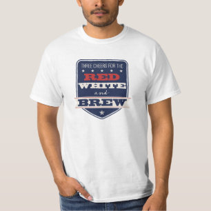 T-shirt Rouge blanc et brasser patriotique 4 juillet