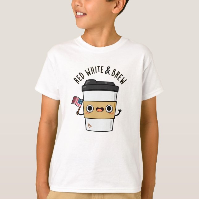 T-shirt Rouge Blanc Et Brûler Drôle Drapeau Américain Pun  (Devant)