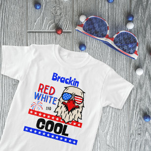T-shirt "Rouge, blanc et COOL" Personnalisé