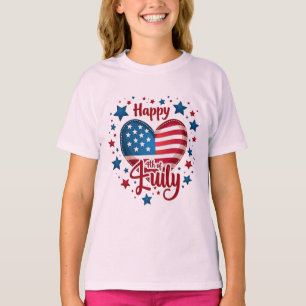 T-shirt Rouge, blanc et gras : Collection d'impression pat