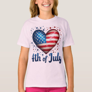 T-shirt Rouge, blanc et gras : Collection d'impression pat